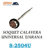 SOCKET CALAVERA UNIVERSAL TIPO ARAÑA 2POLOS P/P